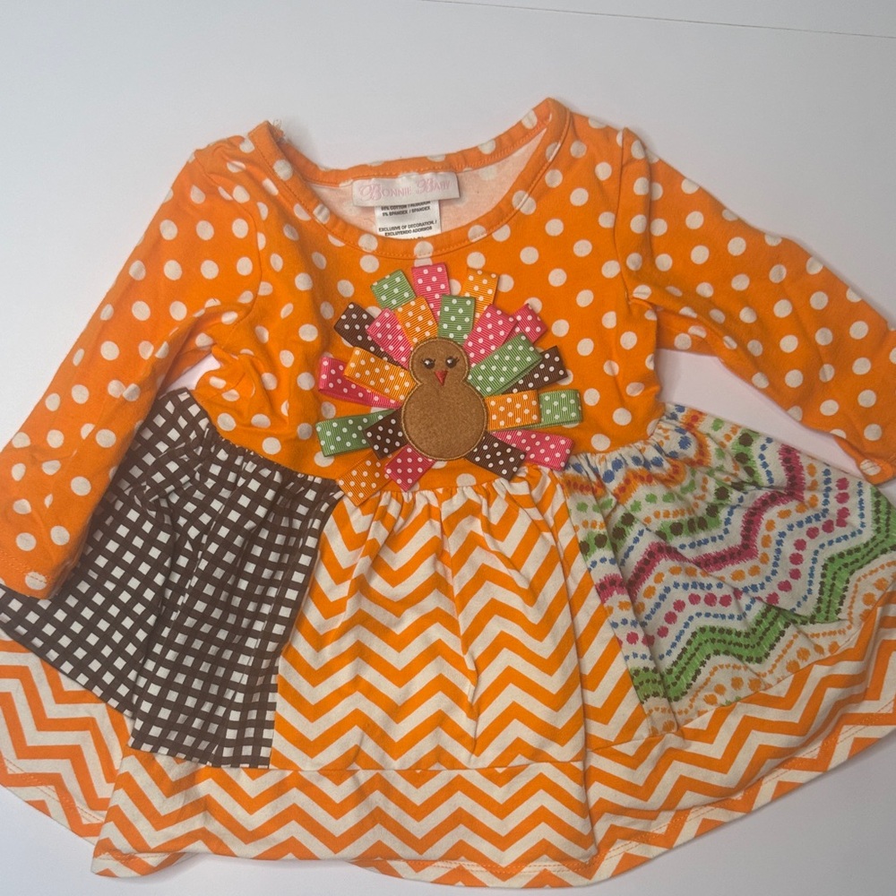 Orange Polka Dot Turkey Dress